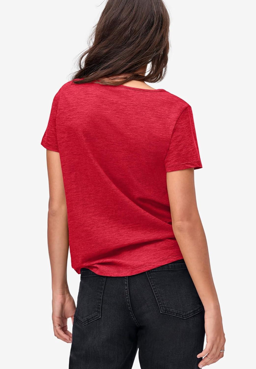 image:imageEllos Plus Size Love Graphic TeeClassic Red Heart