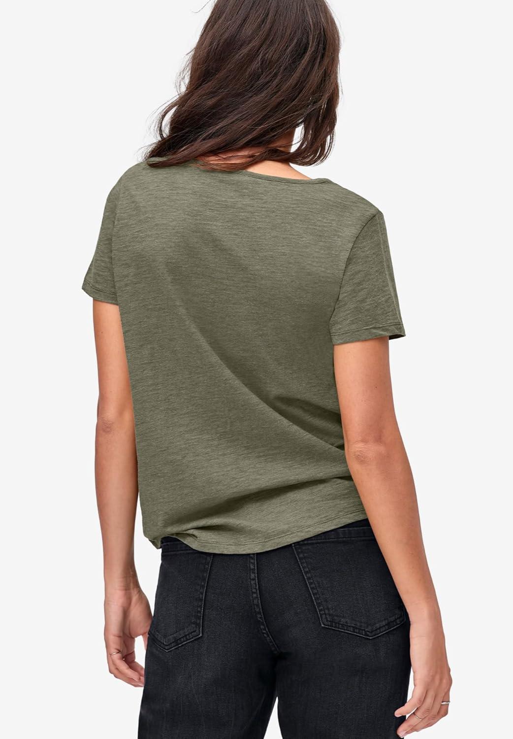 image:imageEllos Plus Size Love Graphic TeeFrost Sage Floral Heart