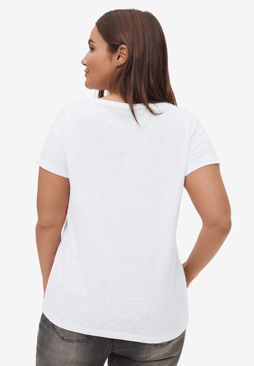 image:imageEllos Plus Size Love Graphic TeeWhite Heart