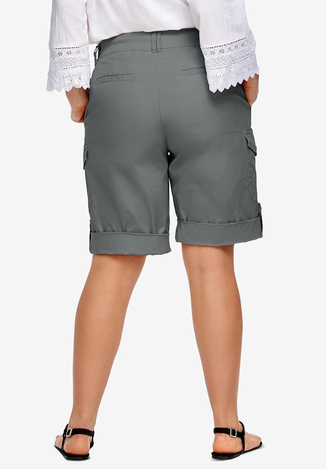 image:imageellos Plus Size Convertible Cargo ShortsNew Khaki
