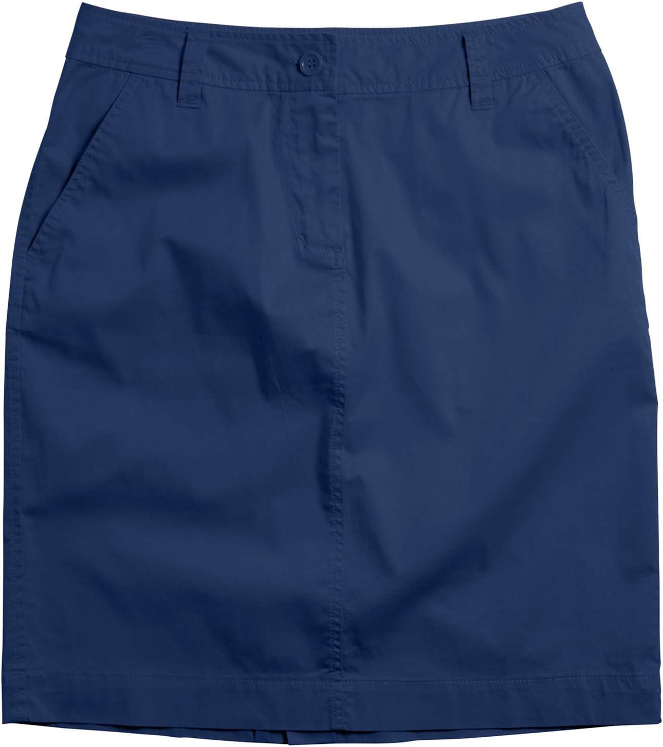 image:imageellos Plus Size Stretch Chino MidRise SkortSlate