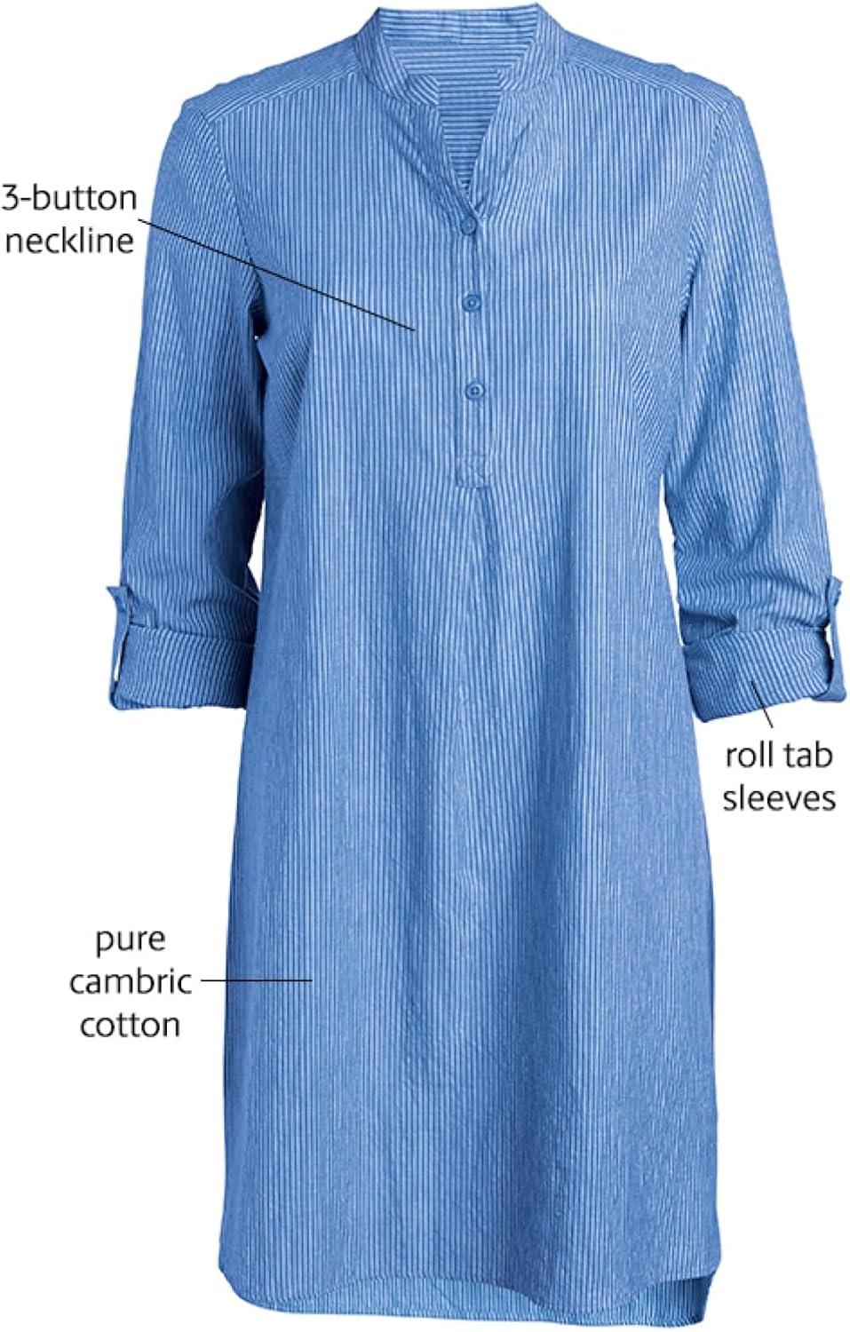 image:imageellos Womens Plus Size Striped Henley Tunic Oversized Long Top Wear with LeggingsMidnight Violet Stripe