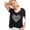 Black Zebra Heart