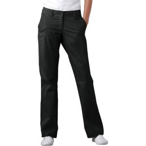 ellos Plus Size Stretch Chino Mid-Rise Classic Bootcut Pants(Black)