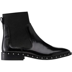 ellos Women’s Wide Width Patent Leather Studded Bootie