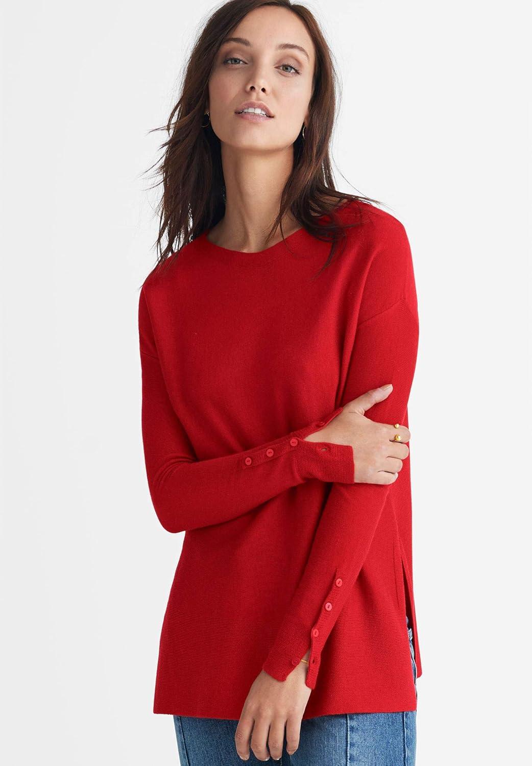 image:imageEllos Plus Size Boatneck Sweater TunicNavy
