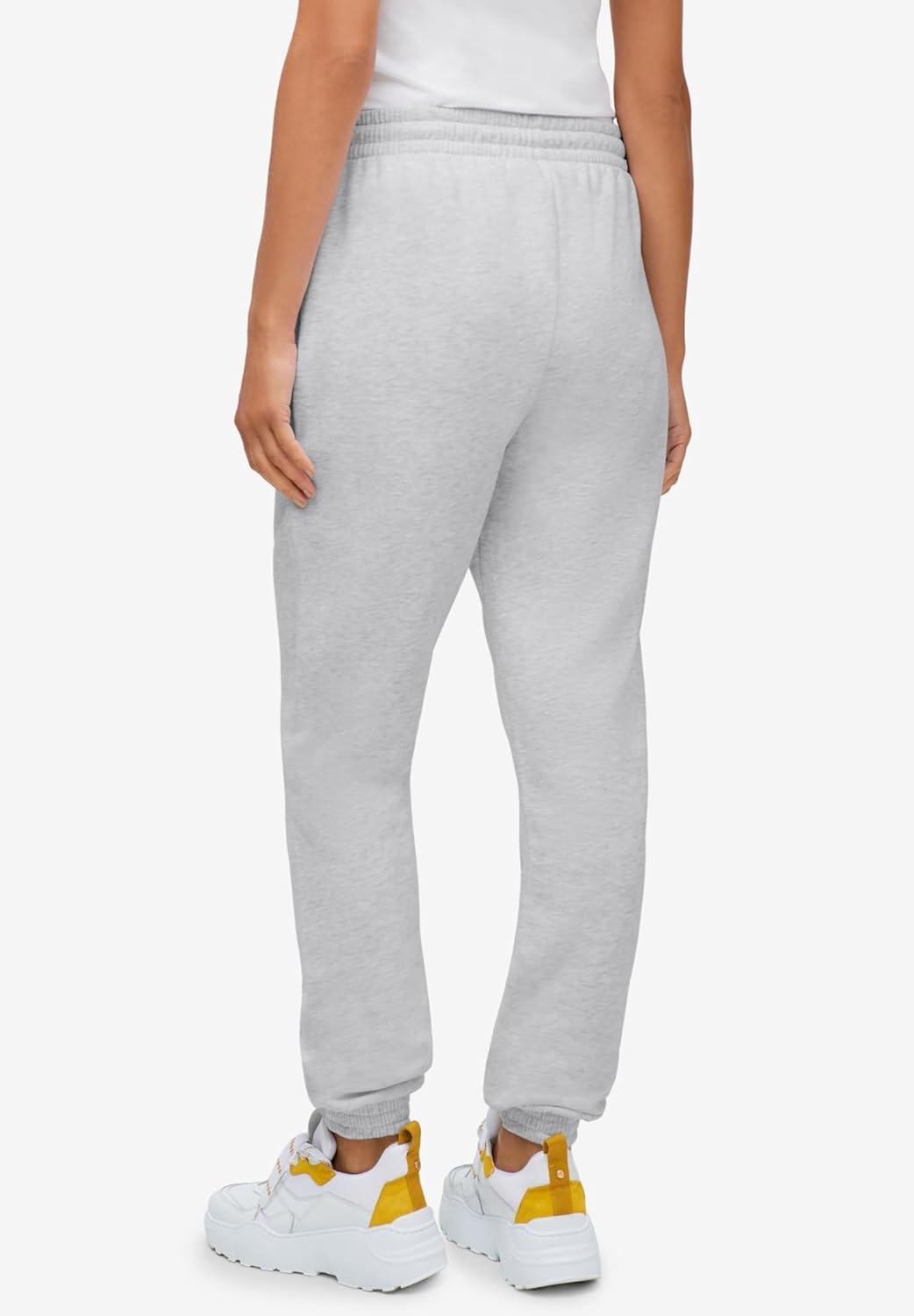 image:imageEllos Plus Size Drawstring Waist Fleece SweatpantsHeather Grey