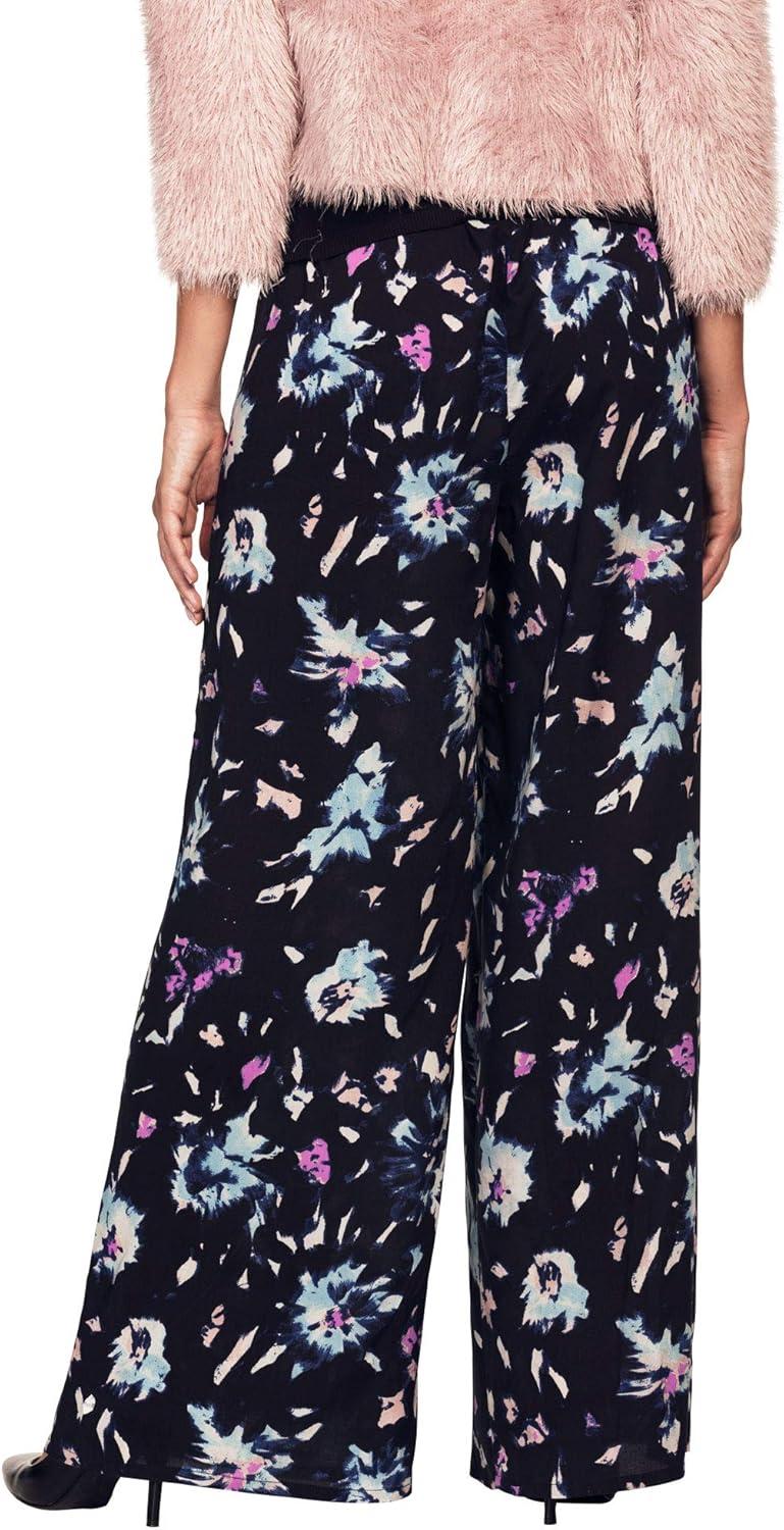 image:imageEllos Plus Size WideLeg Soft Pants with Back ElasticNavy