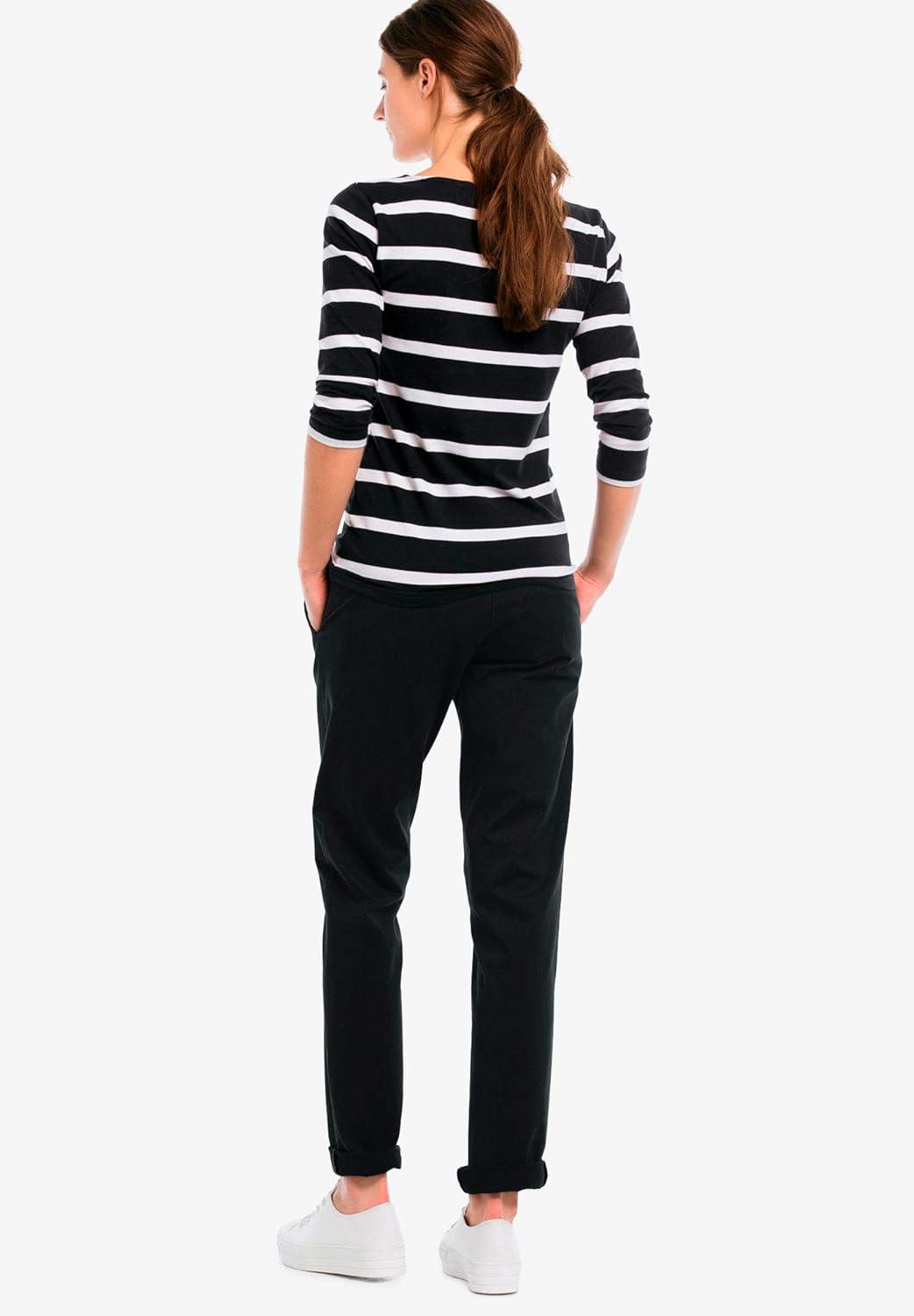 image:imageellos Comfortable Womens Plus Size Modern Stretch Chino Pants Slim Fit Work amp CasualBlack