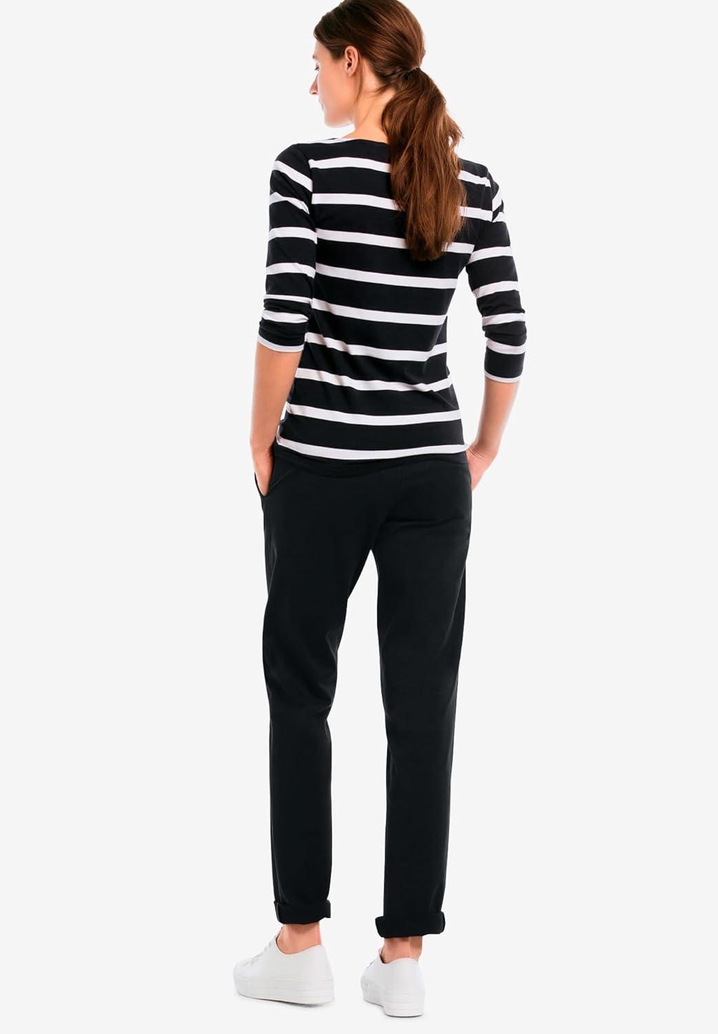image:imageellos Comfortable Womens Plus Size Modern Stretch Chino Pants Slim Fit Work amp CasualBlack