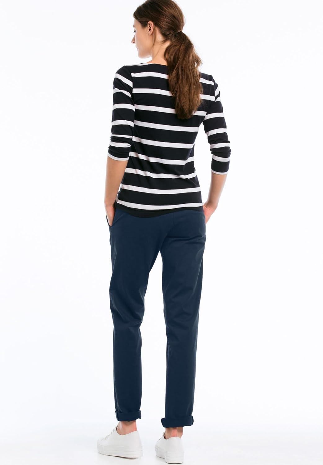 image:imageellos Comfortable Womens Plus Size Modern Stretch Chino Pants Slim Fit Work amp CasualNavy