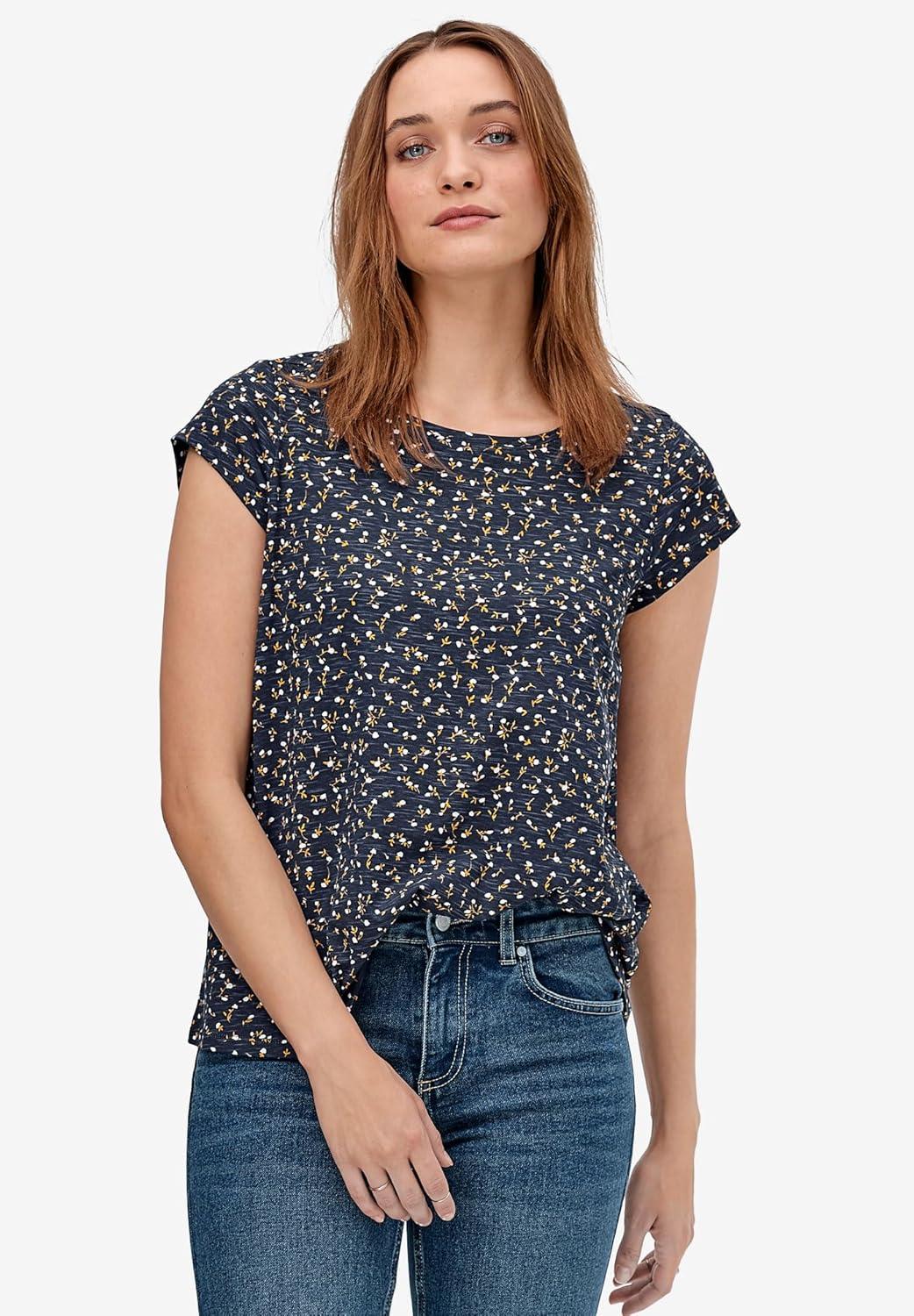 image:imageellos Plus Size Cotton Jersey Slub Cap Sleeve Trapeze TeeBlack