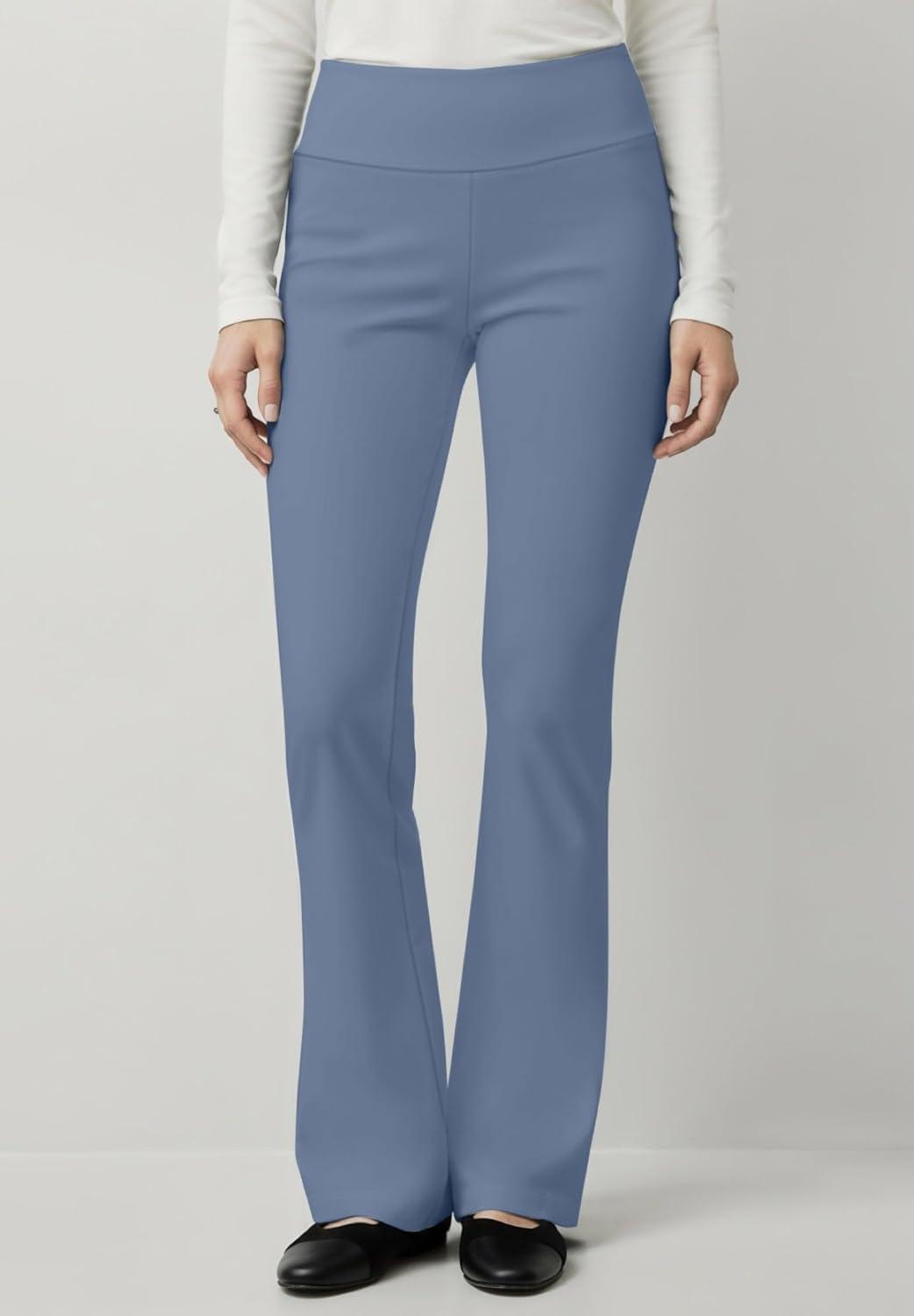 image:imageellos Plus Size Cotton Spandex Bootcut LeggingsPale Indigo