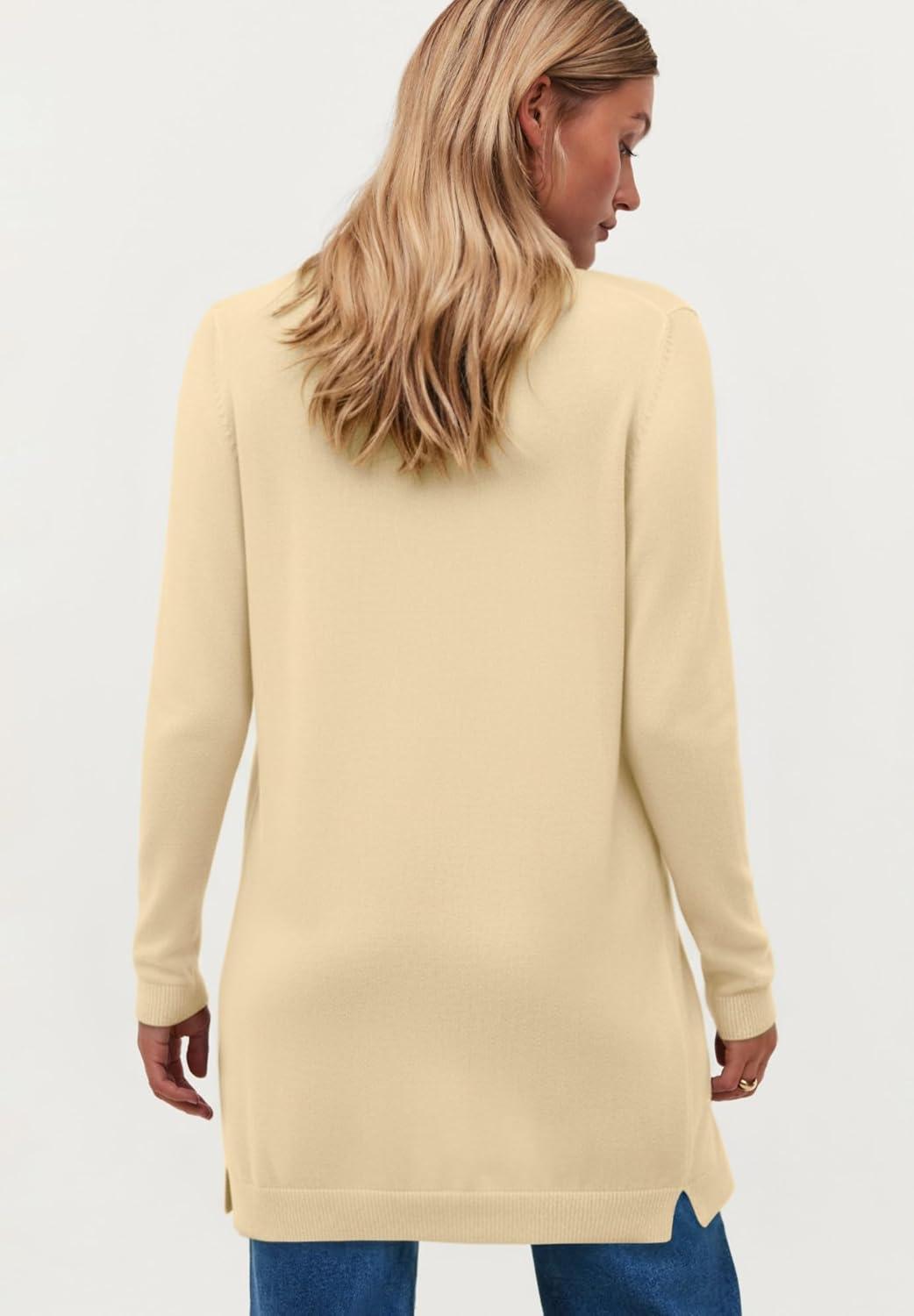 image:imageellos Plus Size Long Button Front CardiganSoft Butter