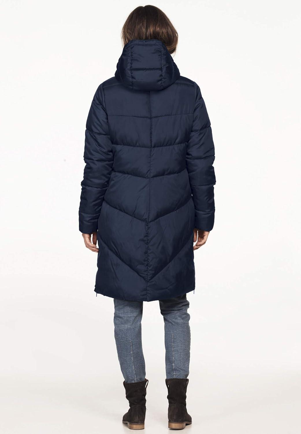 image:imageellos Plus Size Long Puffer CoatDeep Grey