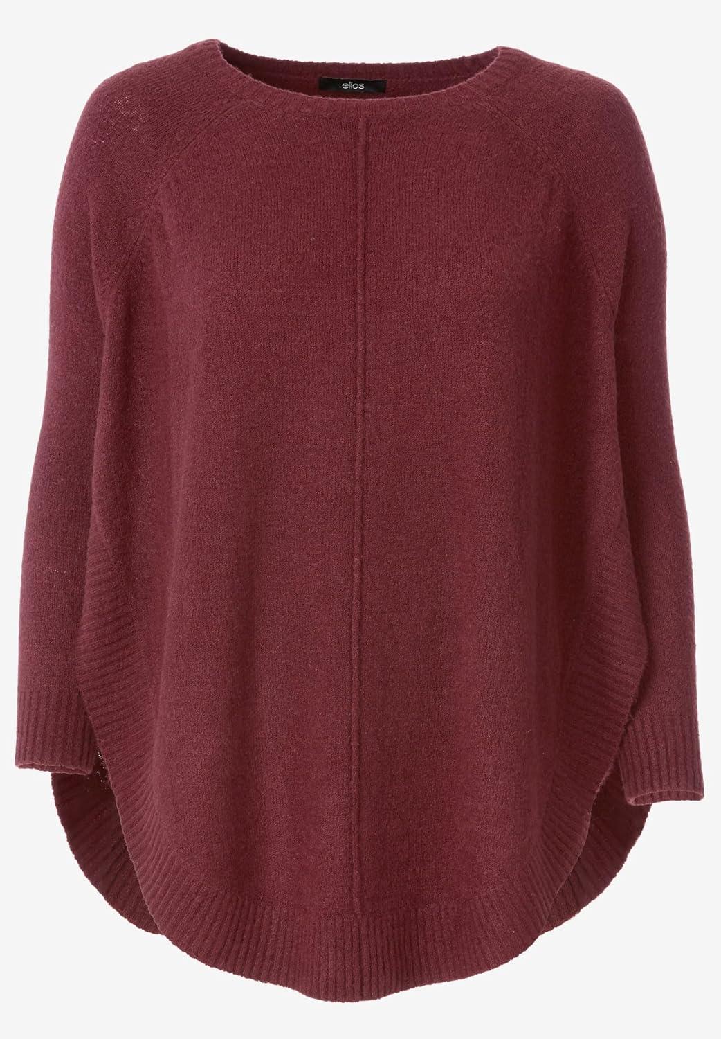 image:imageellos Plus Size Poncho SweaterDeep Emerald