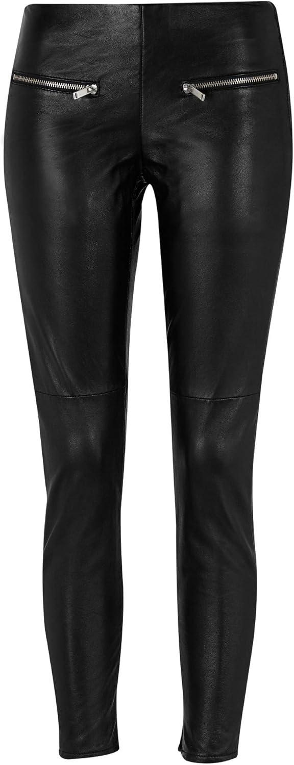 image:imageellos Plus Size Skinny Leather PantsBlack