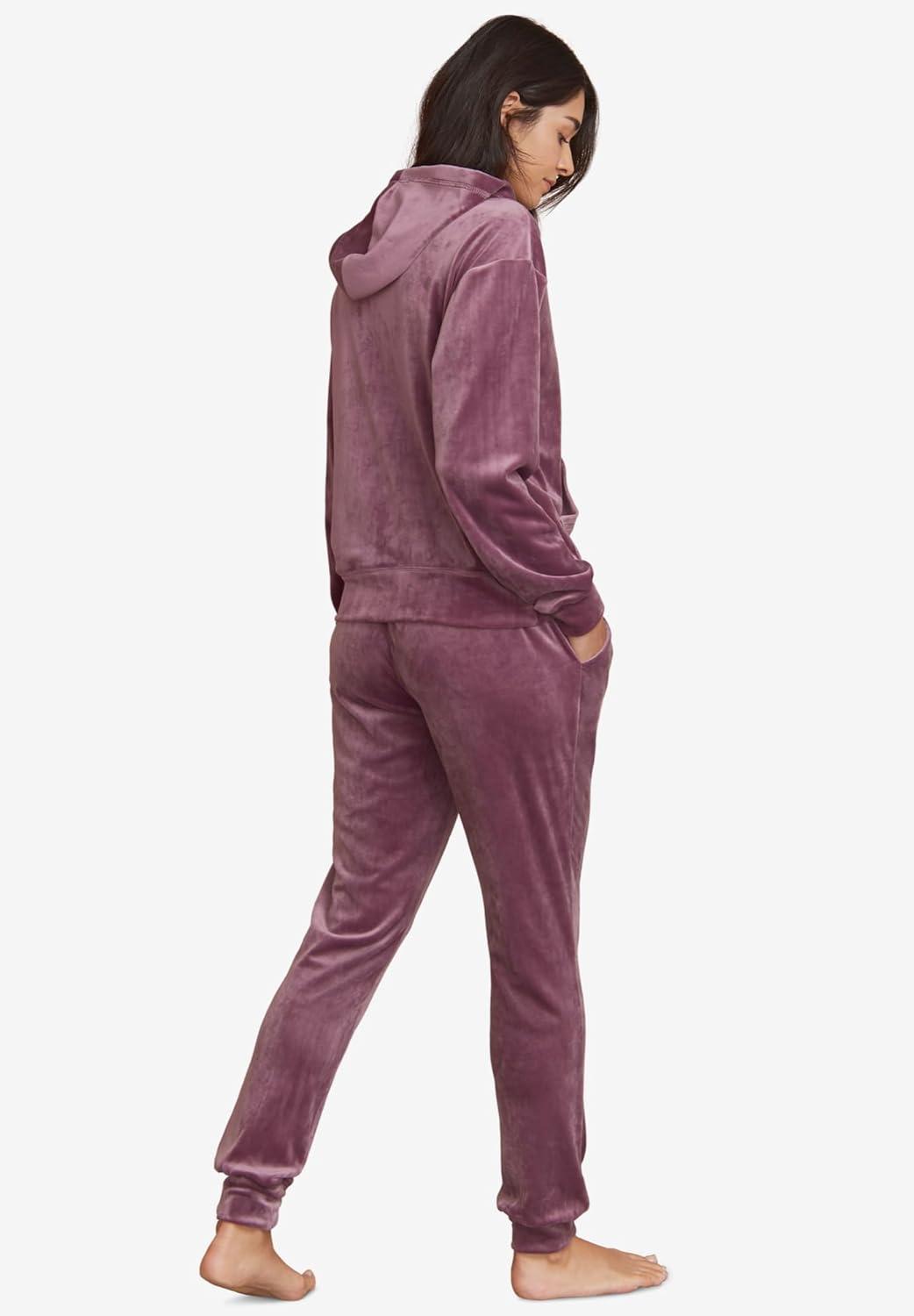 image:imageellos Plus Size Stretch Velour Jogger PullOn PantsFig