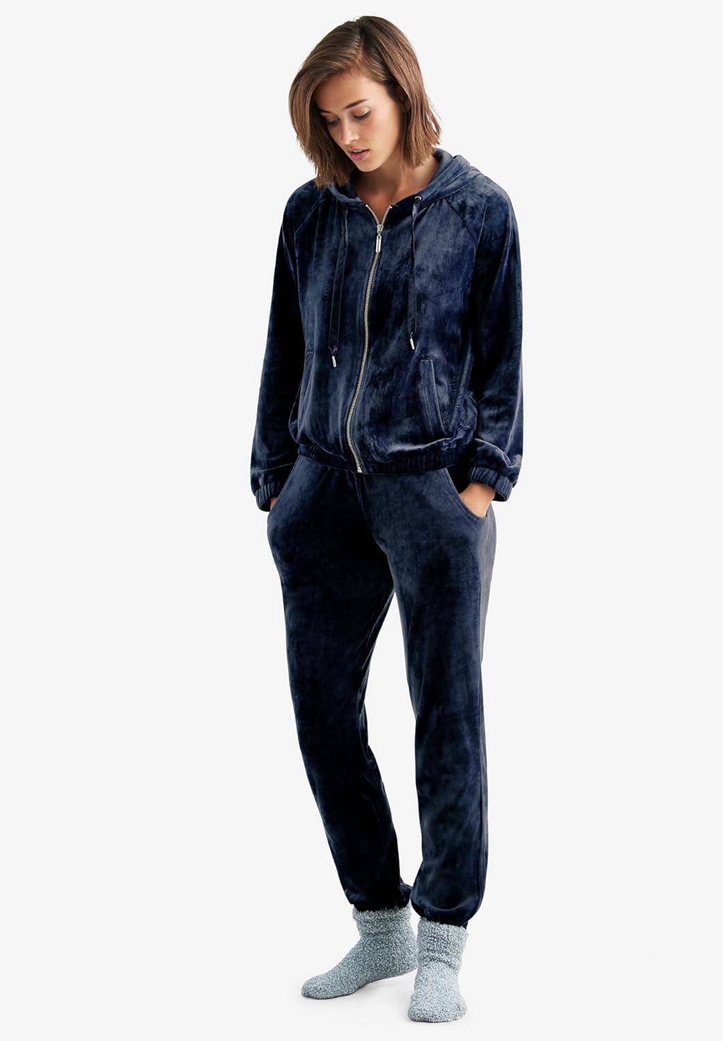 image:imageellos Plus Size Stretch Velour Jogger PullOn PantsFig