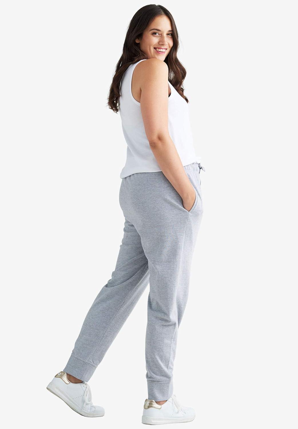 image:imageellos Plus Size Studio French Terry Drawstring Elastic Waistband JoggerBlue Shadow
