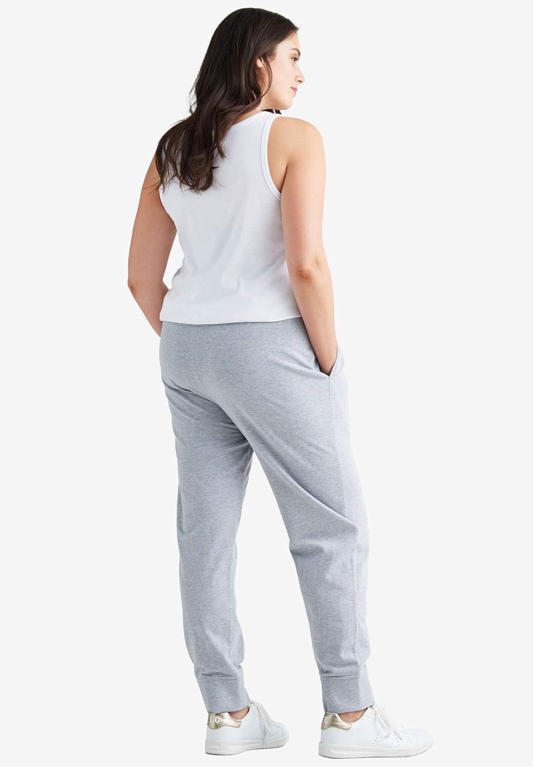 image:imageellos Plus Size Studio French Terry Drawstring Elastic Waistband JoggerBlue Shadow
