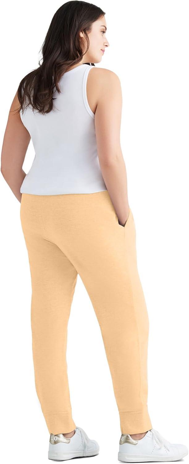 image:imageellos Plus Size Studio French Terry Drawstring Elastic Waistband JoggerDusty Maize