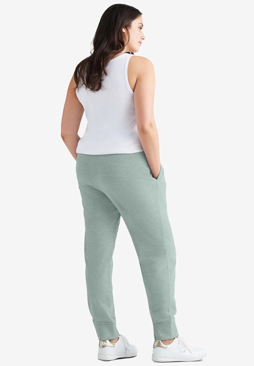 image:imageellos Plus Size Studio French Terry Drawstring Elastic Waistband JoggerGrey Spruce