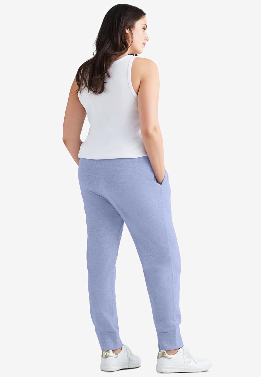 image:imageellos Plus Size Studio French Terry Drawstring Elastic Waistband JoggerRaspberry Sorbet