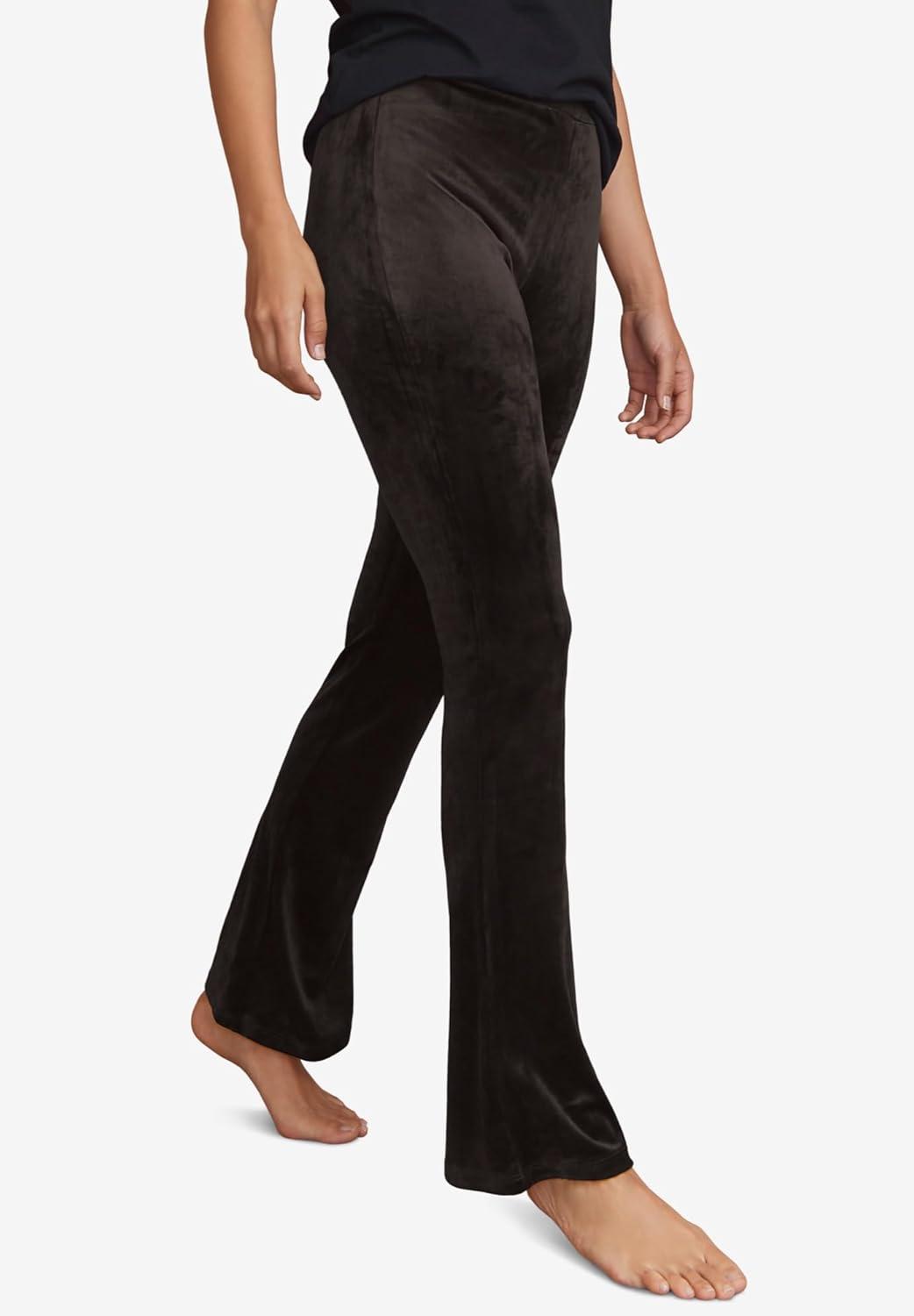 image:imageellos Plus Size Velour Bootcut Lounge Pants 1416 Lilac Blush