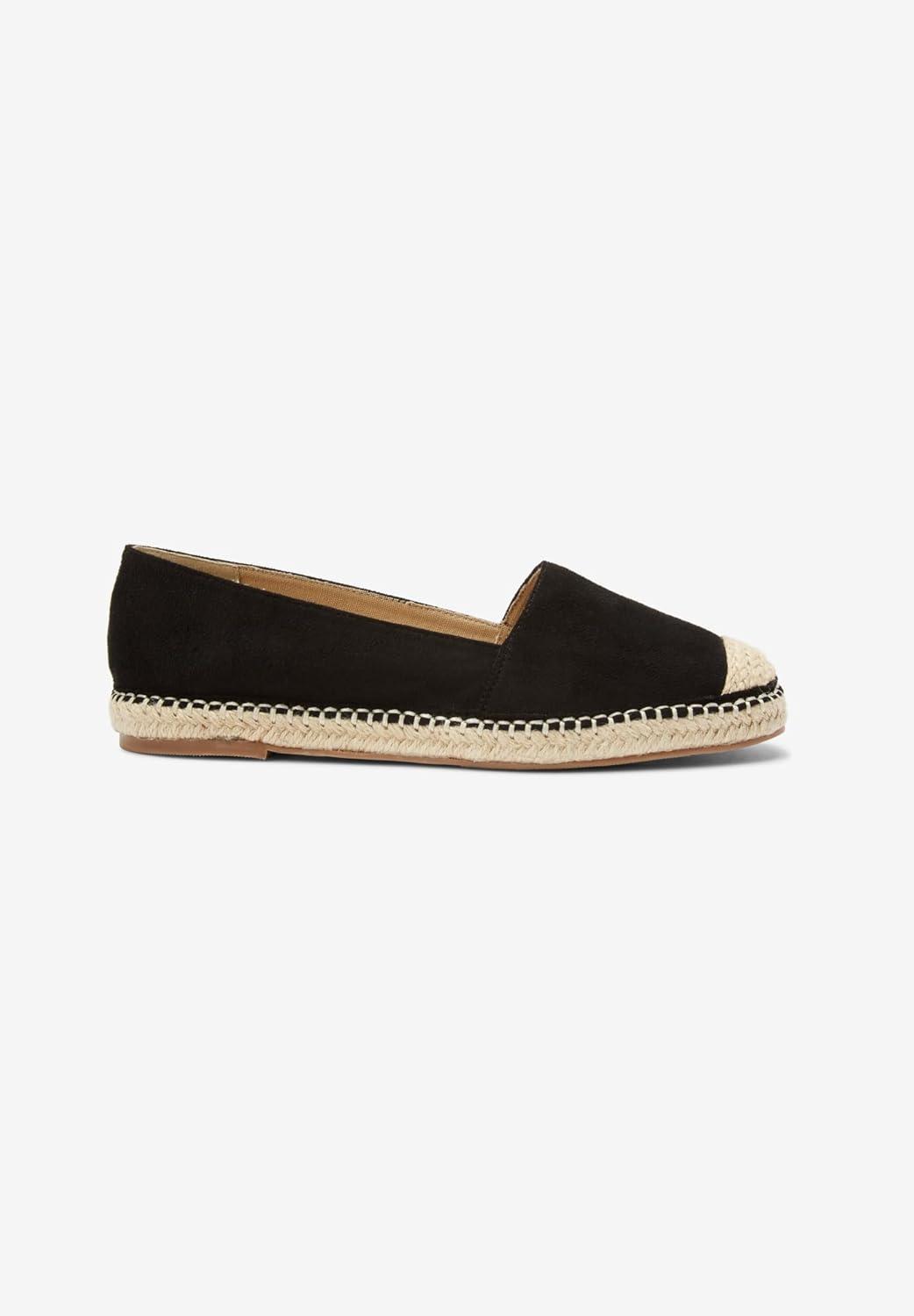 image:imageellos Womens Wide Width Espadrille FlatsNavy