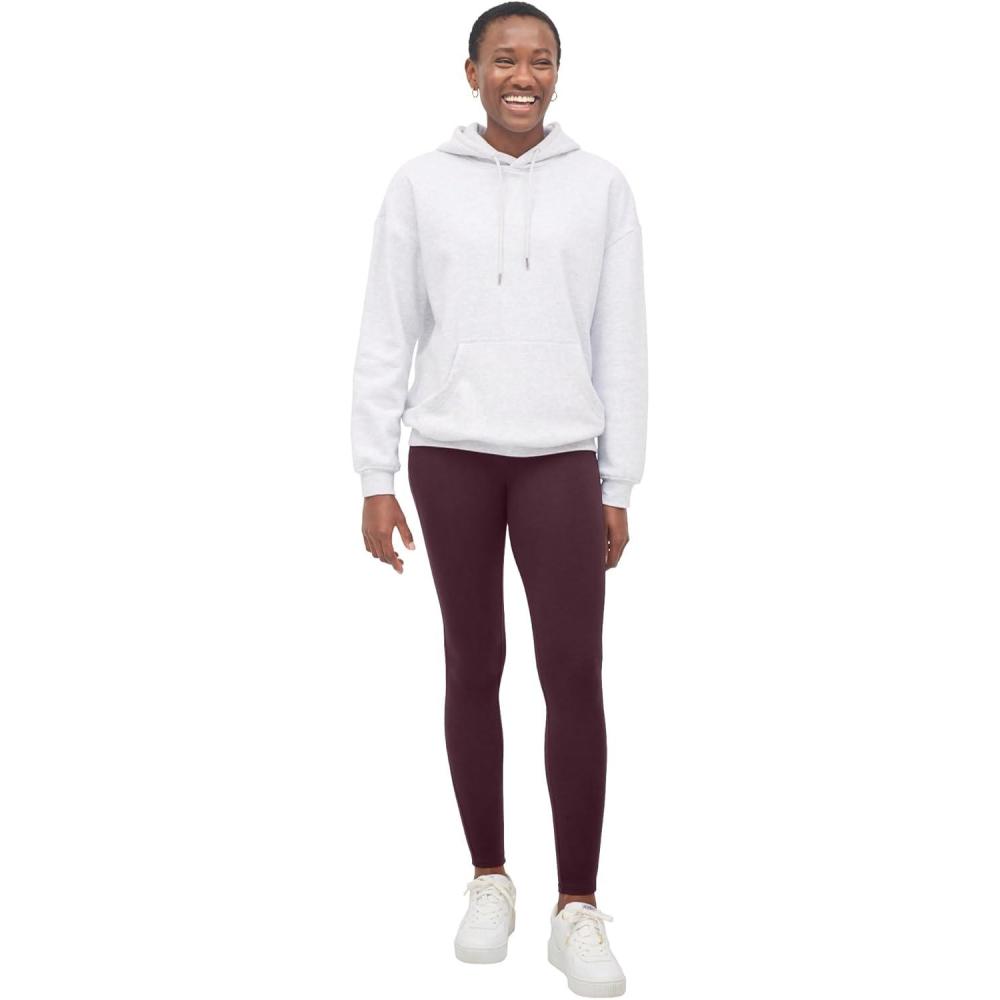 image:imageellos Plus Size Cotton Spandex Full Length LeggingsMidnight Berry