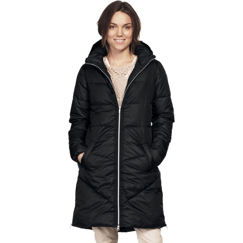 image:imageellos Plus Size Long Puffer CoatBlack