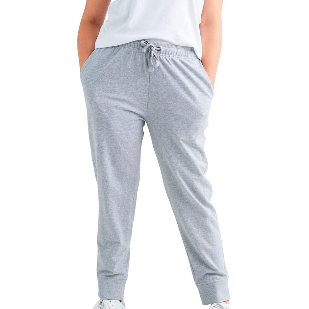 image:imageellos Plus Size Studio French Terry Drawstring Elastic Waistband JoggerHeather Grey