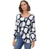 Navy Graphic Print