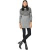 image:imageEllos Plus Size Fair Isle Sweater TunicGrey Fair Isle