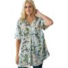 White Aqua Sky Floral