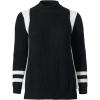 image:imageEllos Plus Size Side Stripe Mockneck SweaterBlack