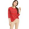 Radiant Red White Stripe