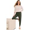 image:imageellos Plus Size Cotton Spandex Jogger Pull On Pants  1820 Deep Olive