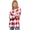 Maroon Red White Plaid
