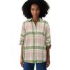image:imageellos Plus Size Plaid Flannel ShirtOlive Blush Plaid