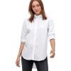 image:imageellos Plus Size Relaxed Button Front Stretch Tunic ShirtWhite