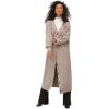 image:imageellos Plus Size Stretch Button Front Duster Cardigan SweaterHeather Beige