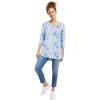 White Blue Cove Floral