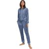 image:imageellos Plus Size Stretch Velour Jogger PullOn Pants  1820 Pale Indigo