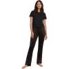 image:imageellos Plus Size Velour Bootcut Lounge PantsBlack