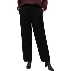 Ellos Plus Size Pull On Relaxed Straight Leg Pant(Black)