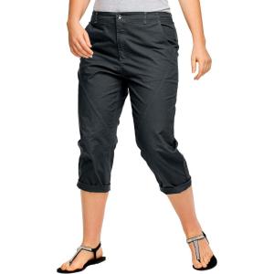 Ellos Plus Size Seamed Capris(Black)