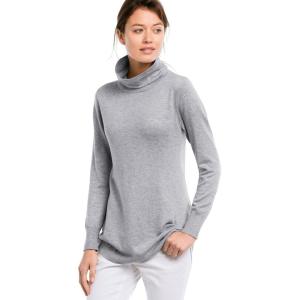 ellos Plus Size Audrey Turtleneck Sweater(Heather Grey)