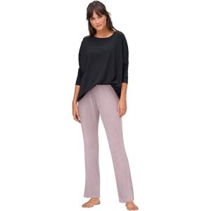 ellos Plus Size Velour Bootcut Lounge Pants – 14/16, Lilac Blush